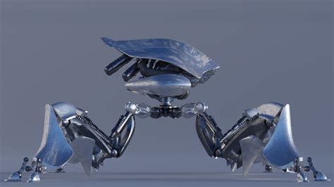 Tetrapod Mech D Model Rigged Cgtrader