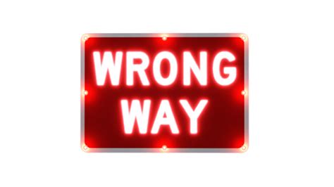 LegendViz Wrong Way Sign - Traffic Safety Supply Company