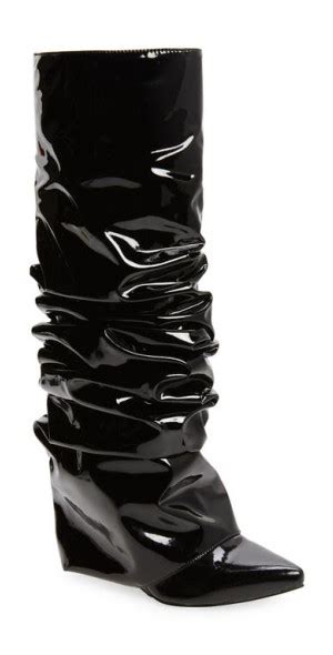 Azalea Wang Sif Slouchy Knee High Boot In Black