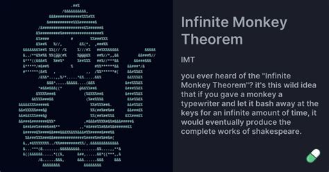 Infinite Monkey Theorem (IMT) - Pump