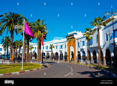 Place De La Liberation Larache Northern Morocco Africa Stock Photo