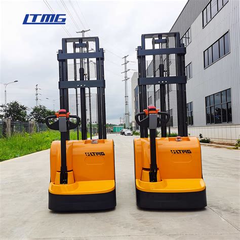 Ltmg Easy Operation Walking Type 1ton 1 5ton Full Electric Stacker