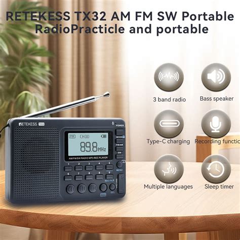 Christmas New Year Gift Retekess Tr Mw Fm Sw Air Cb Radio With Noaa