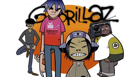 Noodle 2 D Gorillaz Murdoc Niccals Russel Hobbs Jamie Hewlett