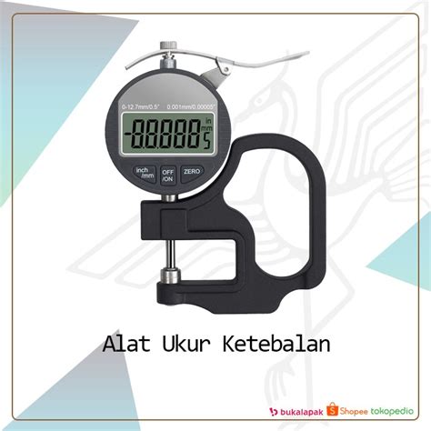 Jual Alat Ukur Ketebalan Digital Thickness Gauge Micrometer Shopee