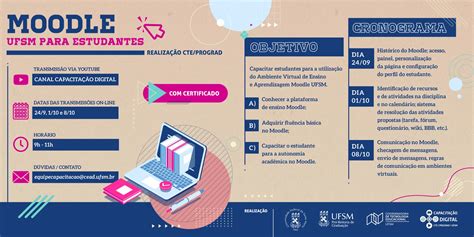 Cte Prograd Promove Capacita O Sobre O Moodle Para Estudantes Ufsm