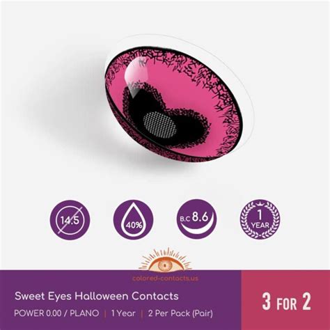 Sweet Eyes Halloween Contacts - Colored Contact Lenses | Colored Contacts - Colored-Contacts.us