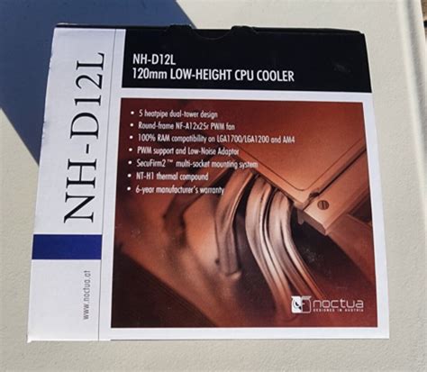 Noctua NH D12L Low Height Dual Tower CPU Cooler 120mm Brown EBay