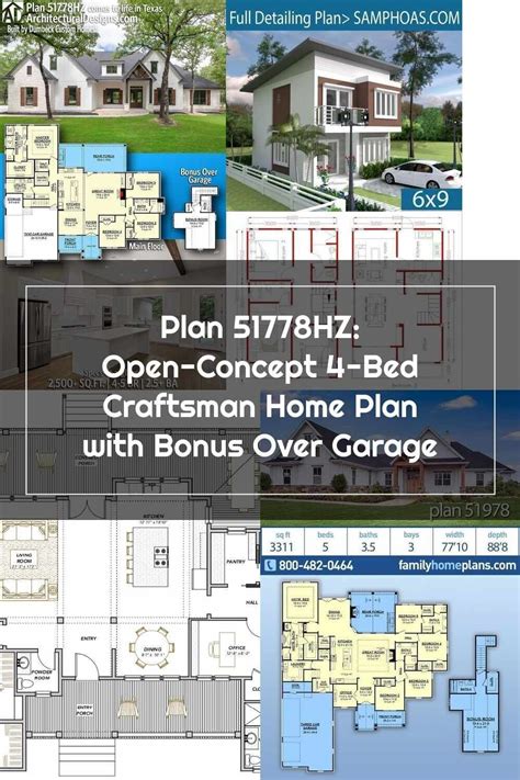 Home Plans Plan 51778hz Open Concept 4 Bed Craftsman Home Plan With