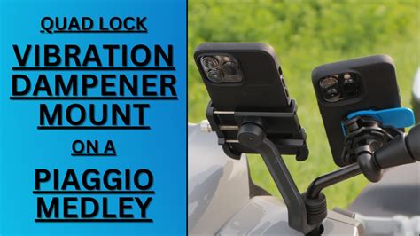 Piaggio Medley Quad Lock Phone Mount With Vibration Dampener Youtube