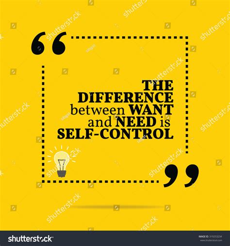 Inspirational Motivational Quote Difference Between Want Stock Vector ... 