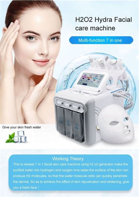 Fully Automatic Double Motor H2o2 Hydrafacial Beauty Therapy Machine 7