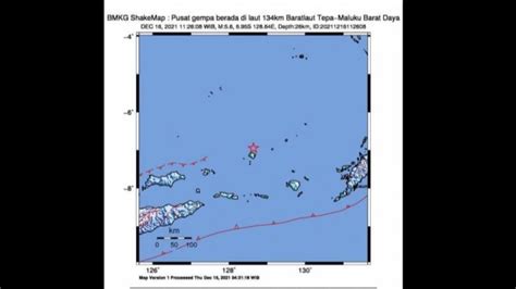 Gempa Magnitudo 56 Di Laut Banda Berjenis Dangkal Akibat Sesar Aktif