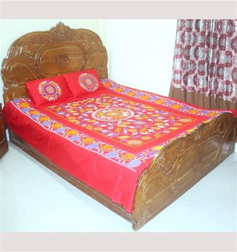 Traditional Nakshi Kantha Bed Cover From Bangladesh Nakshi Bazar