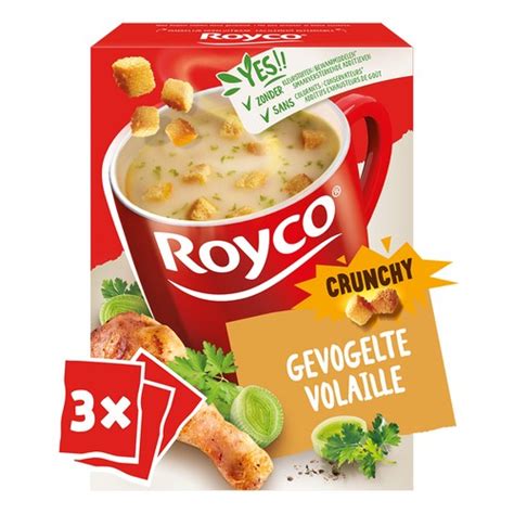 Roger De Lille Soupe Volaille Crunchy Royco Sachets