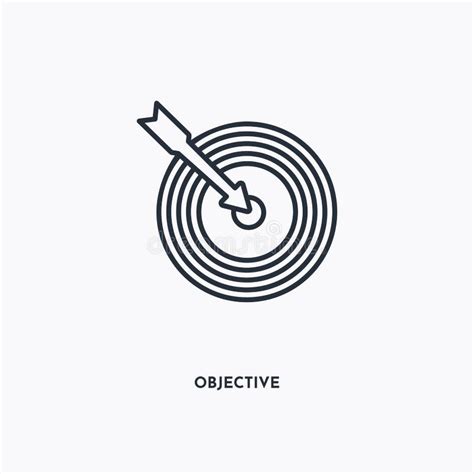 Objective Linear Icon. Modern Outline Objective Logo Concept on Stock ...