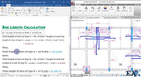 Calculate Quantity Of Steel In A Two Way Slab One And Two Way Slab