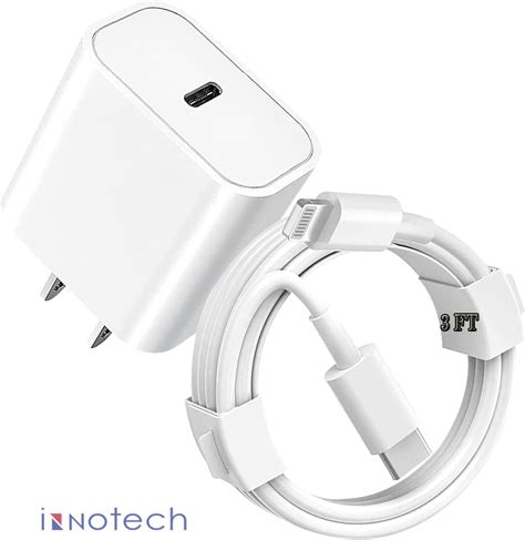 Iphone Super Fast Charger Apple Mfi Certified Ipad Charger 20w Pd Usb C Wall Charger 3 Ft Fast