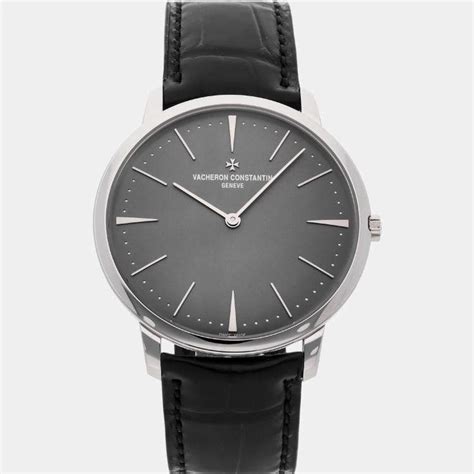 Vacheron Constantin Grey Platinum Patrimony Manual Winding Men S