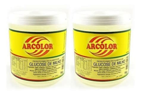 Kit 2 Xaropes Glucose De Milho Arcolor 1kg Cada Parcelamento Sem Juros