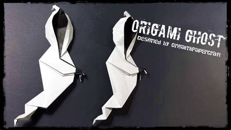 Origami Ghost Origami For Halloween Tutorial By Origamipapercraft Youtube