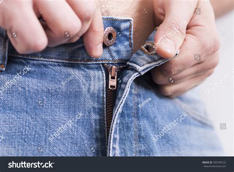 Man Naked Torso Unbuttoned Jeans Stock Photo Shutterstock