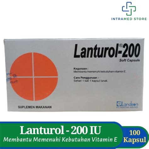 Jual Lanturol Vitamin E Iu Box Isi Kapsul Kebutuhan Vitamin E