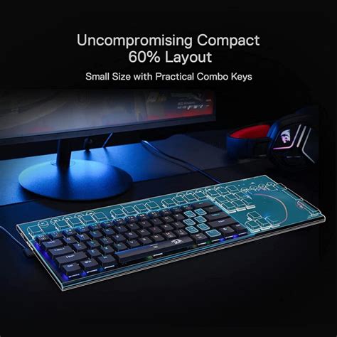 Redragon K614 Anivia PRO RGB Mechanical Gaming Keyboard Low Profile