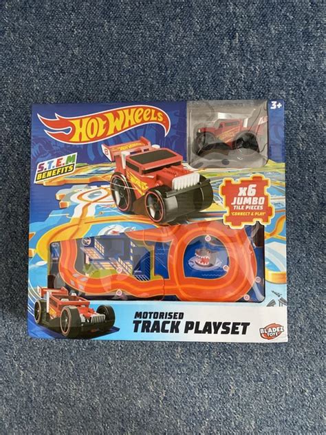 Hot Wheels Motorised Track Playset Jumbo Tile Pcs Connect Play Picclick Uk