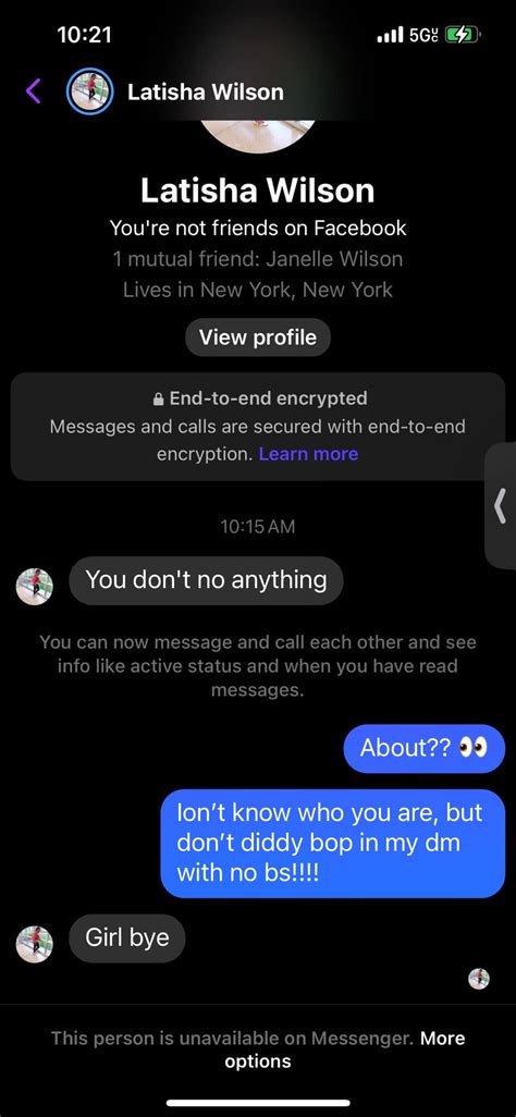 Ppl Really Weird I Dont Know Her Were Not Friends On Here But Yet She Slid Her Ass In My