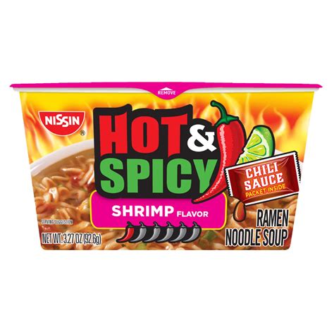 Nissin Bowl Noodles Hot And Spicy With Shrimp Ramen Noodle Soup Shop