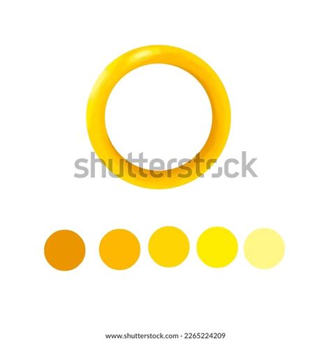 Yellow Color Palette Palette Gold Color Stock Vector (Royalty Free ...