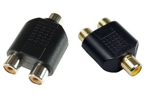RT25 Double Female RCA Splitter Single Female RCA Phono to | eBay