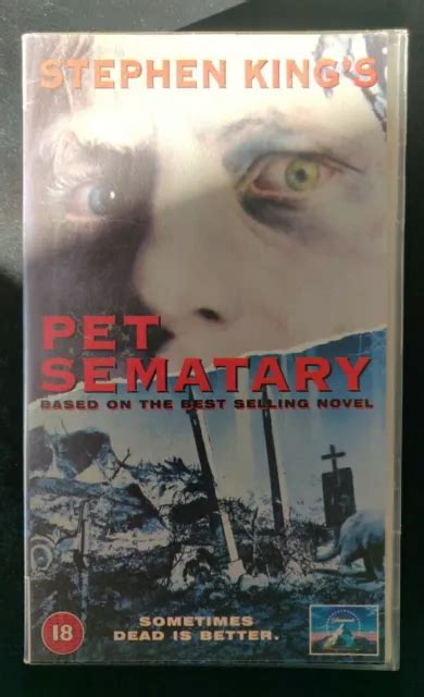 PET SEMATARY STEPHEN King Original 1989 Paramount Pictures Vhs Video