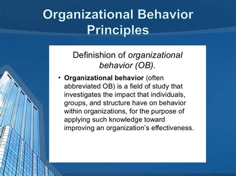 Ppt Organizational Behavior Principles Powerpoint Presentation Free Download Id2417520