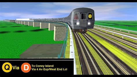 Trainz A New Era Nyct Q Street Avenue To Coney Island Via Av