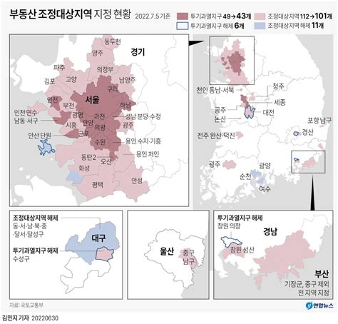 부동산정책 투기과열지구조정지역 해제 22년 7월 5일 부터 네이버 블로그