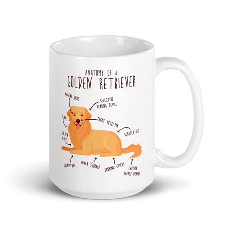 Funny Golden Retriever Coffee Mug Cute Golden Retriver T Etsy