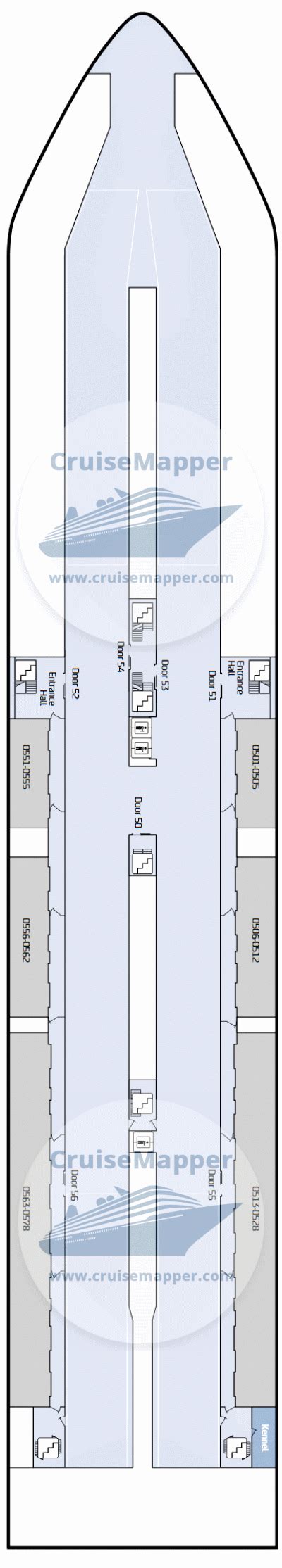 King Seaways Ferry Deck 5 Plan Cruisemapper