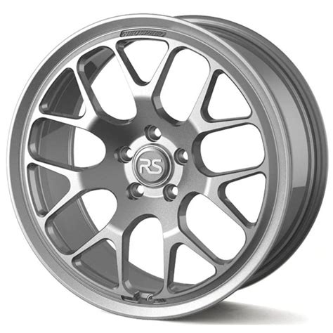 Staggered Full Set Neuspeed RSe142 Gloss Machined Silver Flow Formed