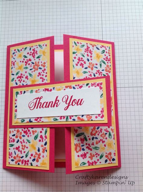 Garden Impressions Gate Fold Thank You Card Folded Cards Thank You