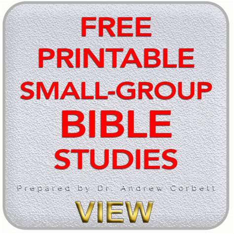 Free Printable Bible Studies For Small Groups