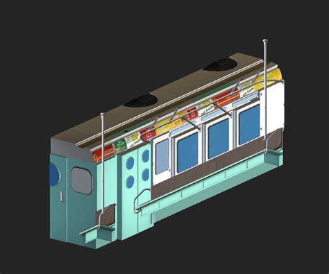 ArtStation - NYC Subway Car Interior | Game Assets