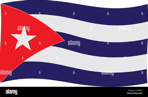 Cuba Flag Icon Vector Isolated On White Background Stock Vector Image