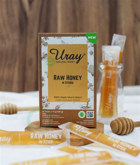 Madu Uray Sachet Raw Honey In Stick 120grm Heron Baby Shop