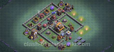 Top Builder Hall Level 5 Anti 3 Stars Base With Link Clash Of Clans