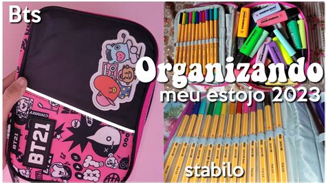 Organizando Meu Estojo Youtube