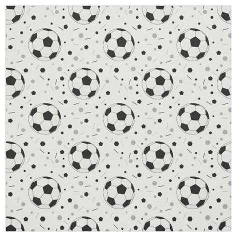 Soccer Ball Pattern Fabric | Zazzle.com