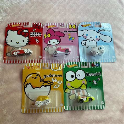 Hot Wheels Sanrio Characters Complete Set Never Depop
