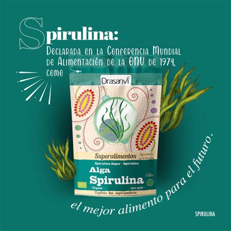 Alga Spirulina Bio 150 G Doypack Superalimentos Drasanvi Macrobiótica